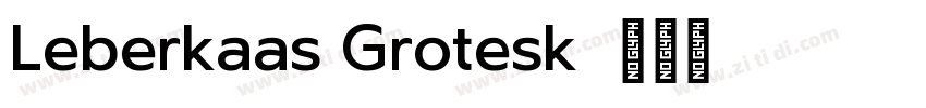 Leberkaas Grotesk字体转换